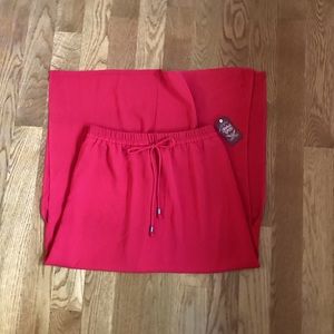 NWT Red Maxi Skirt Size Small